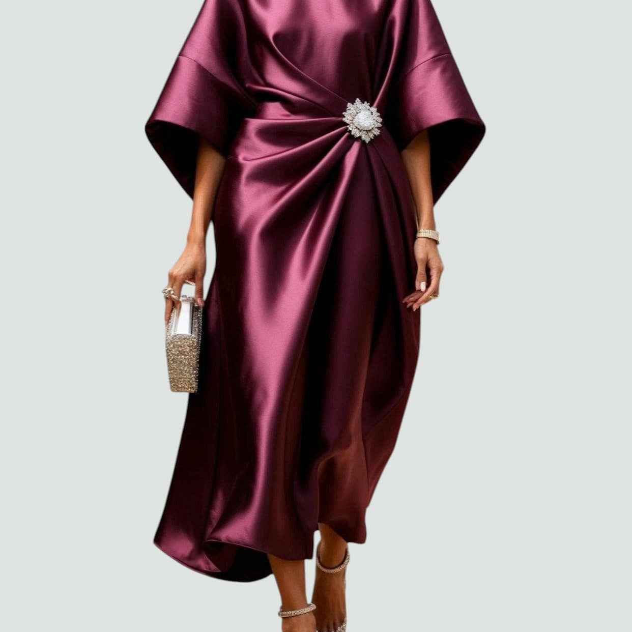 Simona - Elegantní midi šaty