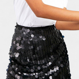 Ingrid - Elegantní mini sukně s třpytivým efektem