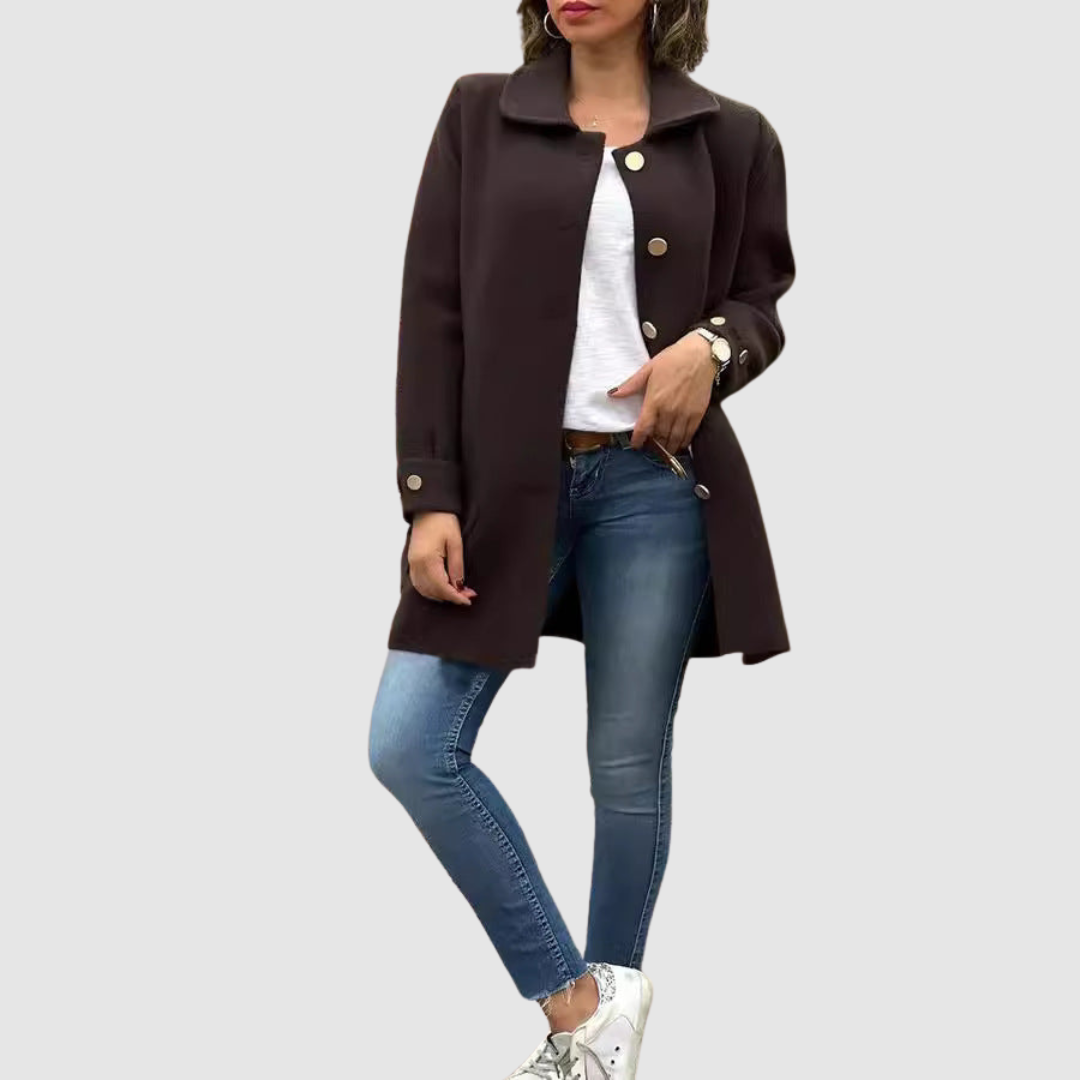 Martina - Elegantní kabát s knoflíky
