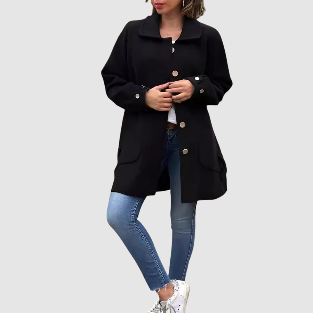 Martina - Elegantní kabát s knoflíky
