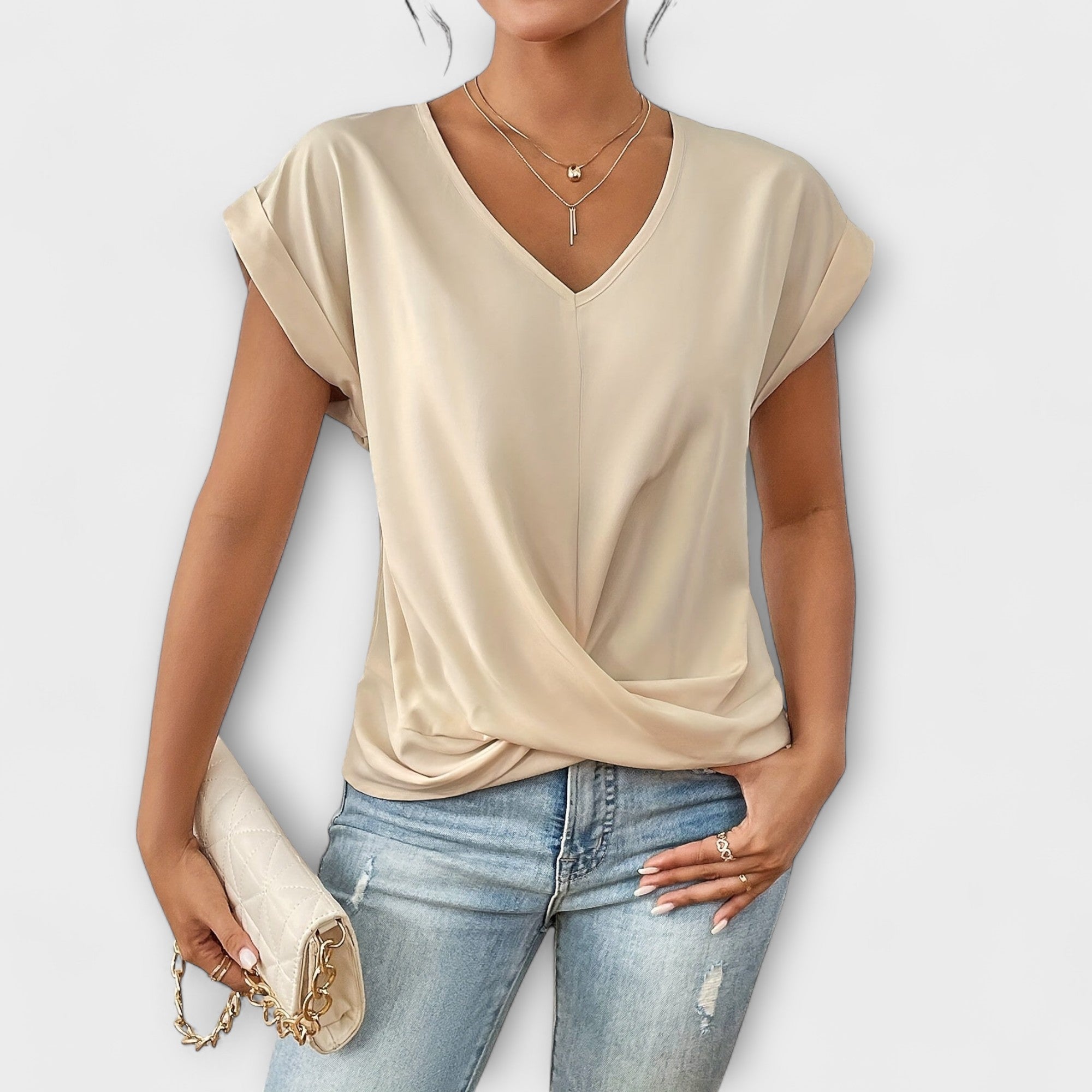 Dita - Elegantní top s výstřihem do V