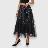 Marta - Elegantní sukně s puntíkovým vzorem
