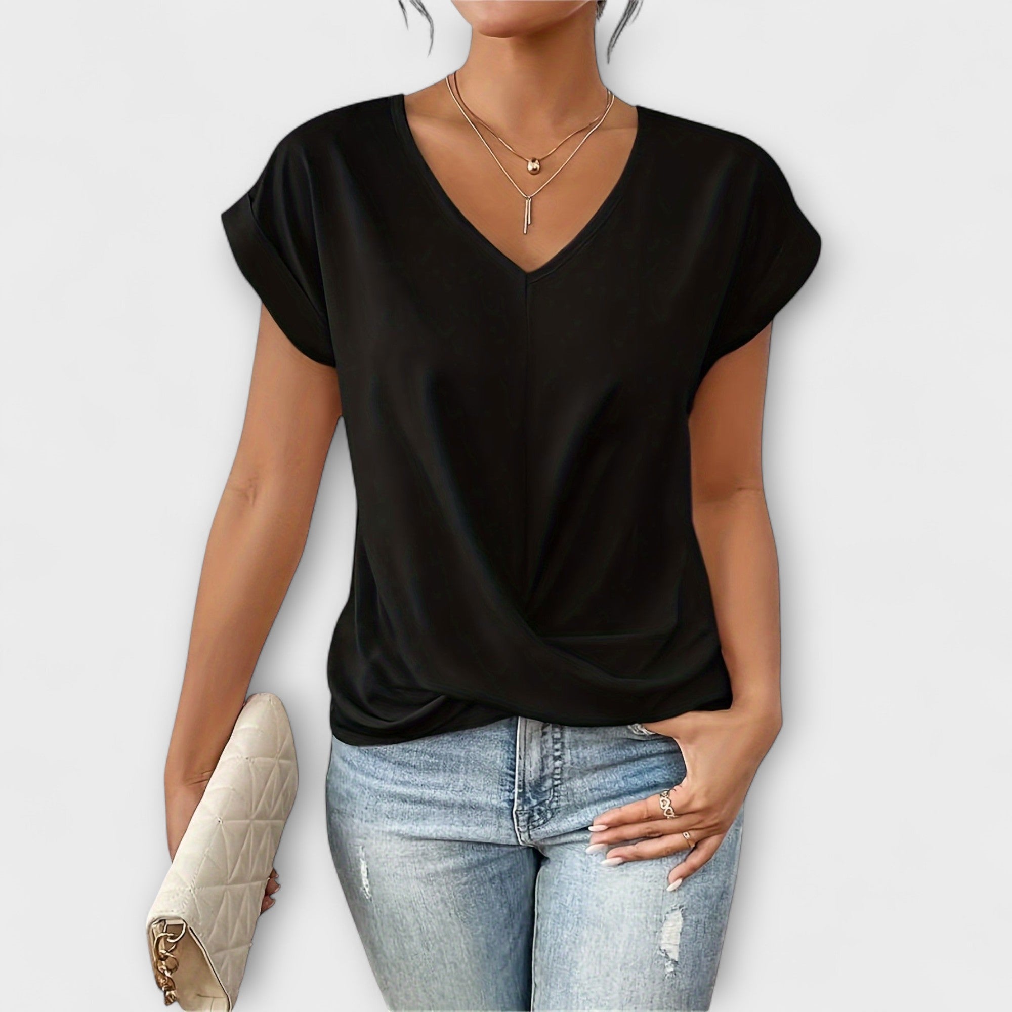 Dita - Elegantní top s výstřihem do V