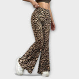 Běla - Elegantní kalhoty s leopardím vzorem