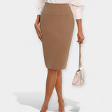 Zdeňka - Elegantní midi sukně s vysokým pasem