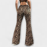 Běla - Elegantní kalhoty s leopardím vzorem