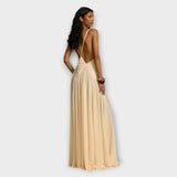 Ilona - Elegantní maxi šaty s výstřihem do V