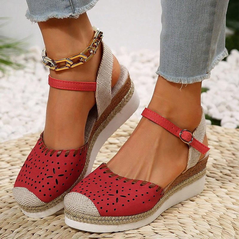 Diana - Retro sandály na platformě