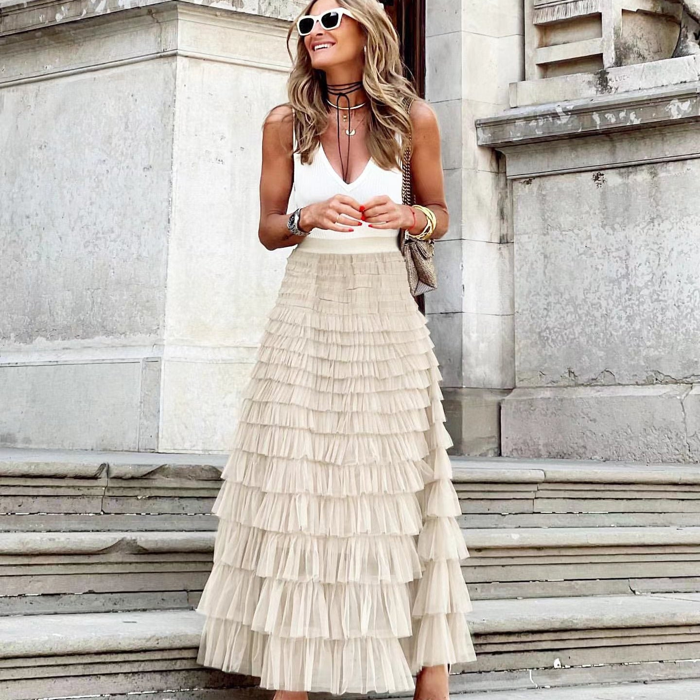 Karin - Elegantní maxi sukně