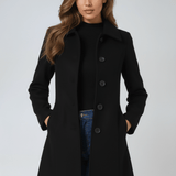 Dominika - Zimní kabát s knoflíky