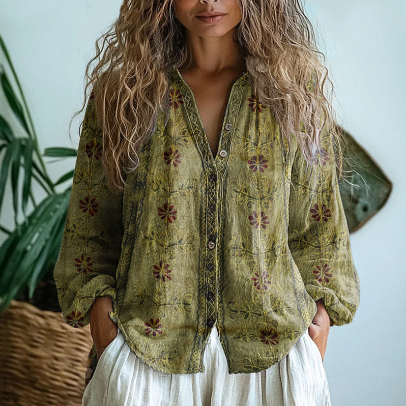 Klára - Elegantní halenka s jemným vzorem