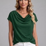 Marcela - Elegantní halenka s vodovým výstřihem
