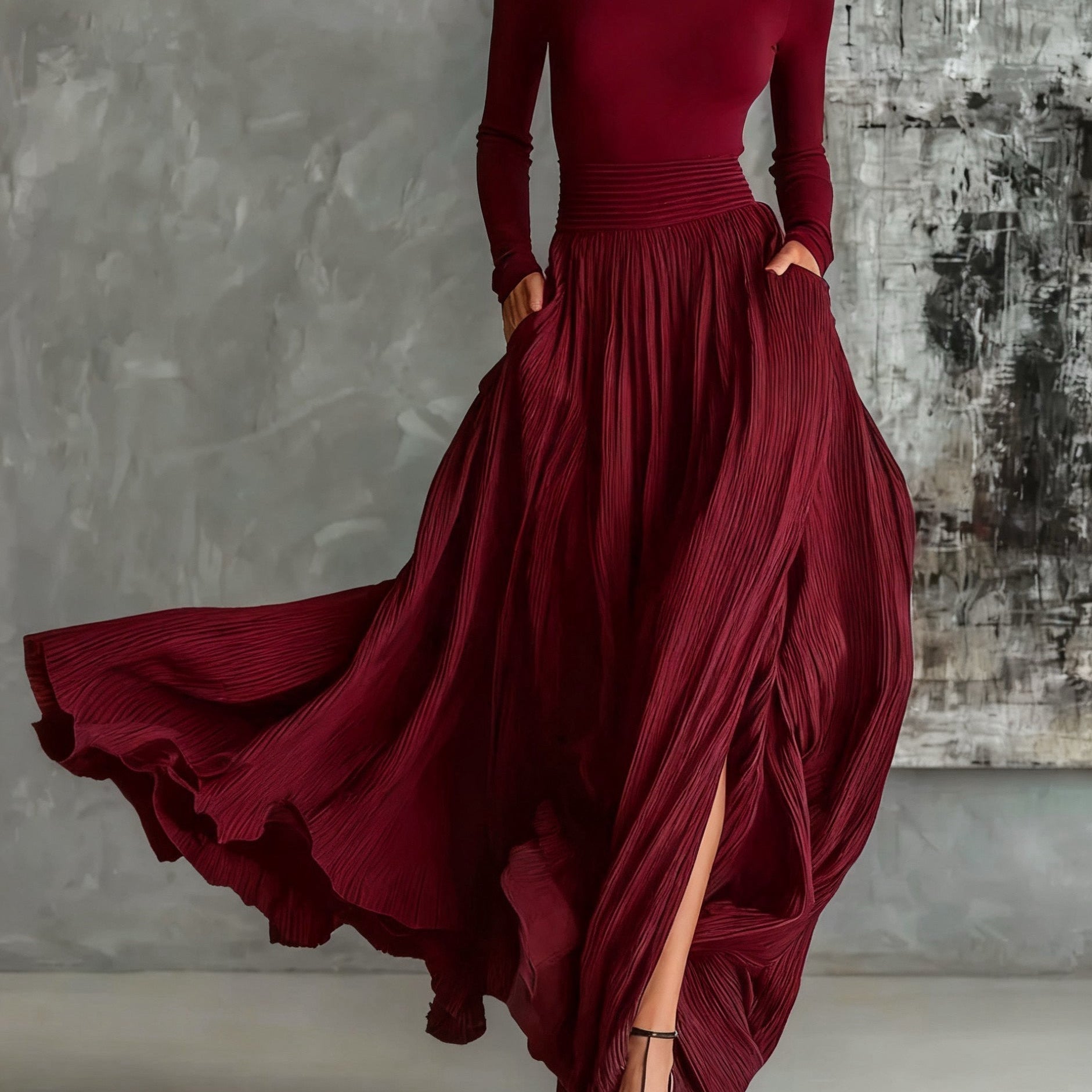 Eva | Elegantní souprava s plisovanou sukní