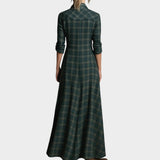 Monika - Elegantní košilové maxi šaty