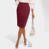 Zdeňka - Elegantní midi sukně s vysokým pasem