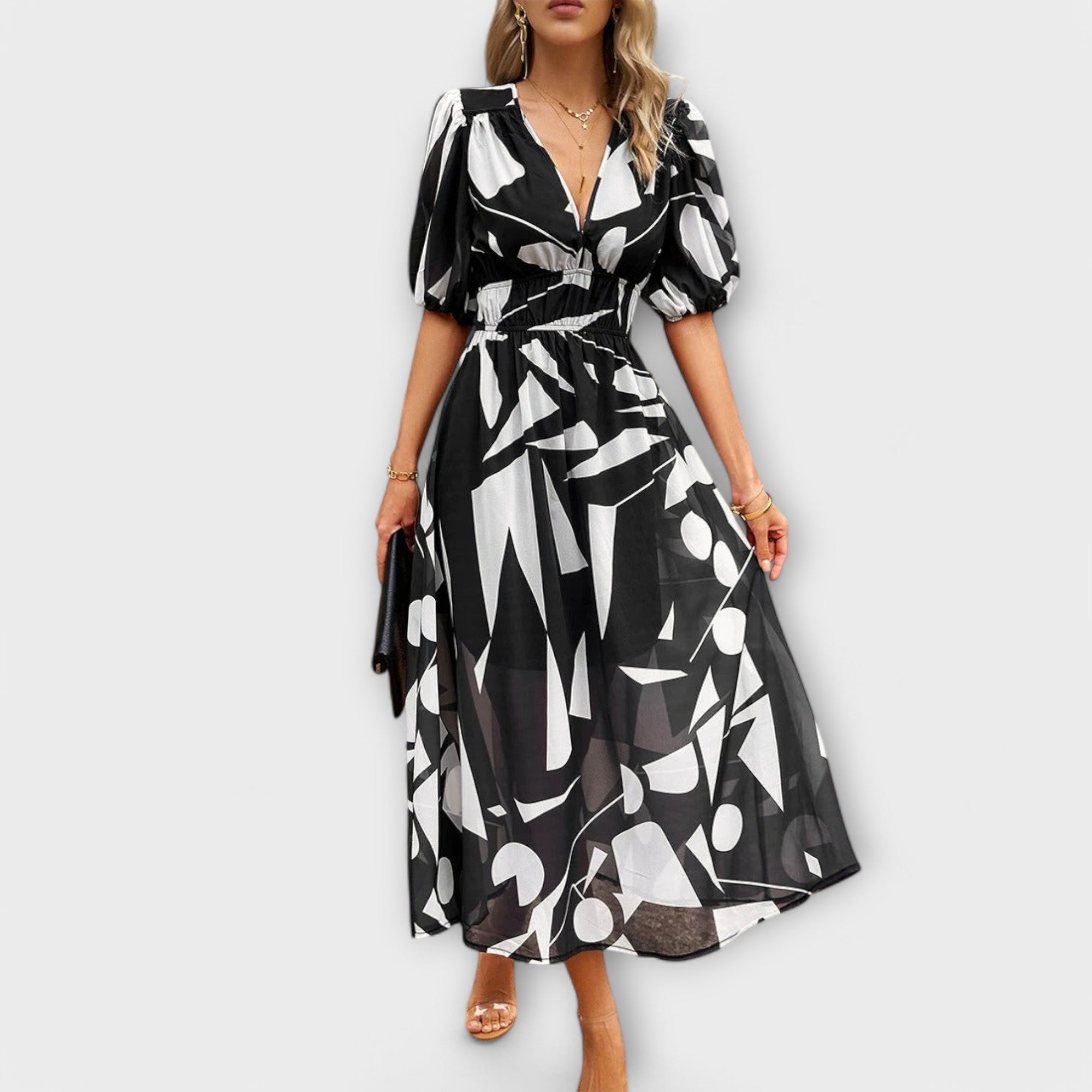 Olga - Elegantní midi šaty