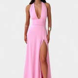 Marcela - Elegantní maxi šaty s rozparkem