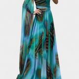 Martina - Elegantní květinové maxi šaty