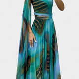 Martina - Elegantní květinové maxi šaty