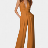 Lila - Lehký elegantní overal se širokými nohavicemi