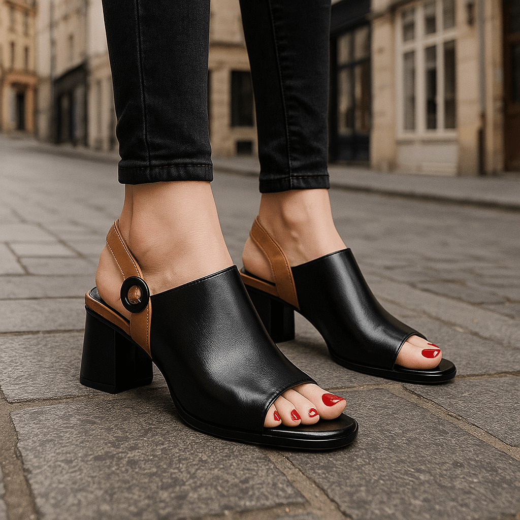 Linda - Elegantní sandály na podpatku